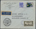 Briefmarken Katapult Brasilien Crash Konstanz Natal Berlin Brief Catapult 349 a / 916 -