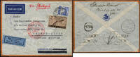 Briefmarken Katapult Schweiz 1935 Brief Zürich Fraumünster Argentinien Catapult 408 / 395 -