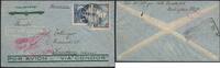 Briefmarken Katapult Argentinien Brief SST 250. Atlantikflug 2x Konstanz Catapult / 444 -