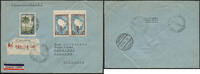 Briefmarken 7 Pesos Katapult Argentinien Reko-Brief Buenos Aires Lokstedt Catapult/ 432 -