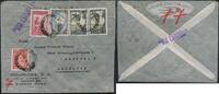 Briefmarken 11,35 Pesos Katapult Argentinien Brief Buenos Aires Hamburg Catapult / 439 -