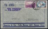 Briefmarken Katapult Argentinien Brief Buenos Aires Zürich Schweiz Catapult / 483 -