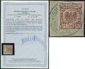 Briefmarken DP China Michel M 50 d Briefstück   Shanghai a Attest BPP Steuer €12000/ 82  1899 