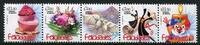 Briefmarken Mexico Grußmarken Blumen Vögel Kerze Flowers Birds MNH -