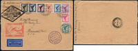 Briefmarken 1023 Dt. Reich 1931 DO-X Überseeflug Satzfrankatur Adler Neenah USA 7 d DOX /