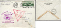 Briefmarken Zeppelin USA Chicagofahrt F`hafen Rio de Janeiro USA Brief Si 241 A / 2416 -