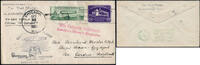 Briefmarken Zeppelin USA Chicagofahrt Chicago F`hafen Carden Brief Si 244 C / 2418 -