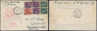 Briefmarken Katapult USA Dampfer Bremen Southampton Frankfurt Brief 112 a Catapult/ 911 -