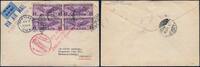 Briefmarken Katapult USA Dampfer Europa New York Braunschweig Brief 63 a Catapult / 734 -