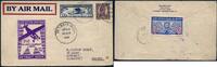 Briefmarken USA 1928 All American Aircraft Show Brief mit Vignette Paris Frankreich / 528 -