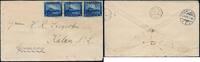 Briefmarken Nicaragua Vulkan Momotombo MeF 15c Brief via New Orleans nach Calau / 767 -