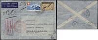 Briefmarken Katapult 1936 Schweiz Zürich Manaus Brasilien Brief MiF Catapult 441 / -