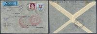 Briefmarken Katapult 1936 Schweiz Zürich Manaus Brasilien Brief MiF Catapult 434 / -