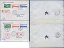 Briefmarken Schweiz Sonderpostflug Rotes Kreuz Genfer Konvention Genf Reko-Briefe/ 584 -