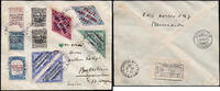 Briefmarken Paraguay 1933 Reko-Brief Luftpost Air France Asuncion Böttstein Schweiz / -