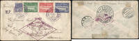 Briefmarken Zeppelin Brasilien SAF Brief ZP 1-3 Satz Itajahy RAR Si 59 A-C / 2444 -
