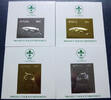 Briefmarken Guyana 1993 Pfadfinder Scouts Eule Wale Owl Whale Silber Gold Block 259-262 MNH -