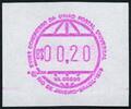 Briefmarken Brasilien Brazil Brasil 1. Automatenmarke ATM 0,20 Frama UPU Kongress MNH -