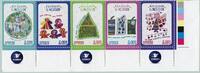 Briefmarken Ecuador Weihnachten Christmas Navidad Kinderzeichnungen Natale MNH -