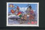 Briefmarken Bolivien Bolivia 2013 Migranten Comic Flugzeuge Airplane Aircraft MNH -