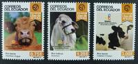 Briefmarken Ecuador 2015 Kühe Cows Landwirtschaft Agriculture Haustiere Postfrisch MNH -
