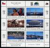 Briefmarken Chile Talcahuano Indio Gemälde Schiffe Flugzeug Bleriot Architektur MNH -