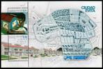Briefmarken Argentinien Argentina Evita Peron City Stadtplan Architektur Gemälde MNH -