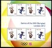 Briefmarken Guyana Olympiade London Olympics Maskottchen Kleinbogen Postfrisch MNH -