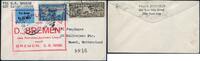 Briefmarken Katapult 1929 USA Brief New York Landpost Basel Schweiz Catapult H 2 a / -