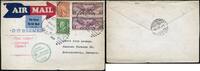 Briefmarken Katapult 1931 USA Brief New York Landpost Braunschweig Catapult H 53 a / -