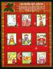 Briefmarken Kolumbien Colombia Weihnachten Kinderzeichnungen Christmas 2347-2355 MNH -