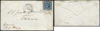 Briefmarken Peru Brief 1 Dinero EF Britische Auslandspost Arica nach Tacna / 25 RAR -