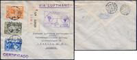 Briefmarken Katapult Peru Erstflug Reko-Brief aus Lima nach Berlin H 648 Catapult / 298 -