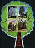 Briefmarken Peru 2014 Bäume Trees Wald Pflanzen Plants Forest Block MNH -