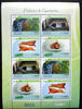 Briefmarken Uruguay Export Wirtschaft Wein Weintrauben Fleisch Wine ZD-Kleinbogen MNH -
