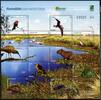 Briefmarken Uruguay Tiere Vögel Birds Frosch Frog Schlange Snake Krabbe Crab See MNH -