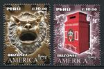 Briefmarken Peru Briefkästen Letter Boxes UPAEP Postfrisch MNH -