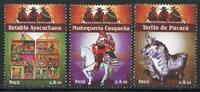 Briefmarken Peru Volkskunst Brauchtum Folklore Altar Pferd 2391-2393 Postfrisch MNH -
