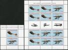 Briefmarken Surinam 2003 Motorflug Brüder Wright Flugzeuge 1894-1895 Kleinbogen Block 93 MNH -