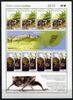 Briefmarken Uruguay Frosch Fledermaus Frog Bat Naturschutz Kleinbogen Postfrisch MNH -