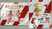 Briefmarken Peru 2023 Sport Marathonlauf Gehen Skateboarding Sports Blocks MNH -