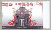 Briefmarken Peru Bellas Artes Kunst Museum 100. Jahrestag Portal Postfrisch MNH -