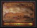 Briefmarken Peru Ayacucho Hist. Schlacht Gemälde Painting Art Militär Military MNH -