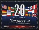 Briefmarken Peru Serpost Post Flaggen Flags Postfrisch MNH -