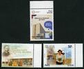 Briefmarken Peru 2021 Bibliothek Archäologisches Museum Wandgemälde Bank Verkehr Windrad MNH -