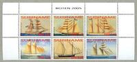 Briefmarken Surinam 2005 Hist. Segelschiffe Sailing Ships Boten Navi Bateaux 1989-1994 MNH -