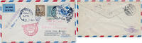 Briefmarken Katapult 1931 USA Brief New York Landpost Braunschweig Catapult H 66 a / -
