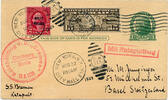 Briefmarken Katapult 1929 USA Ganzsache ZuF New York Basel Schweiz Catapult H 4 a / -
