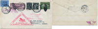 Briefmarken Katapult 1932 USA Ganzsache mit ZuF Seepost Deutschland Catapult H 111 b / -