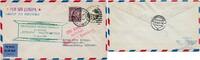Briefmarken Katapult 1933 USA Ganzsache mit ZuF Seepost Deutschland Catapult H 122 b / -